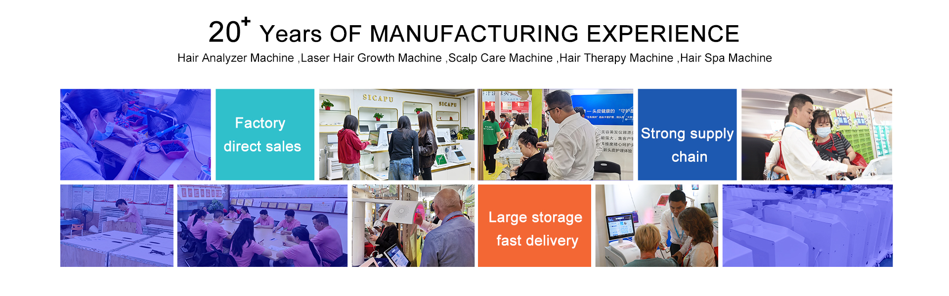 Calidad Equipo para el crecimiento del cabello Fábrica